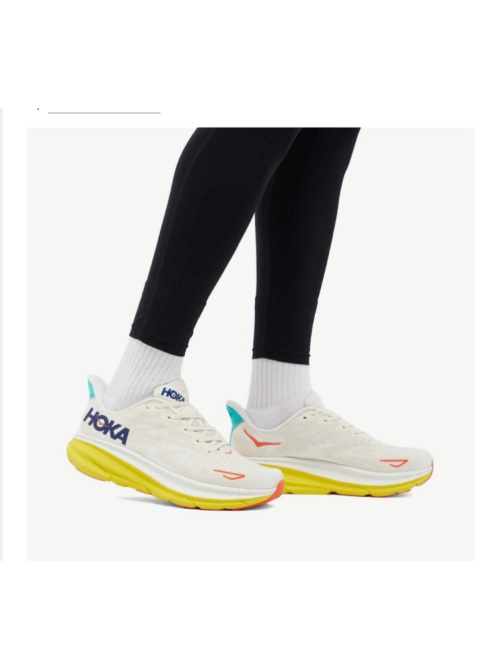 HOKA One One Clifton 9 EGGNOG / PASSION FRUIT RUNNING Shoes Men’s Sz US 11 D New